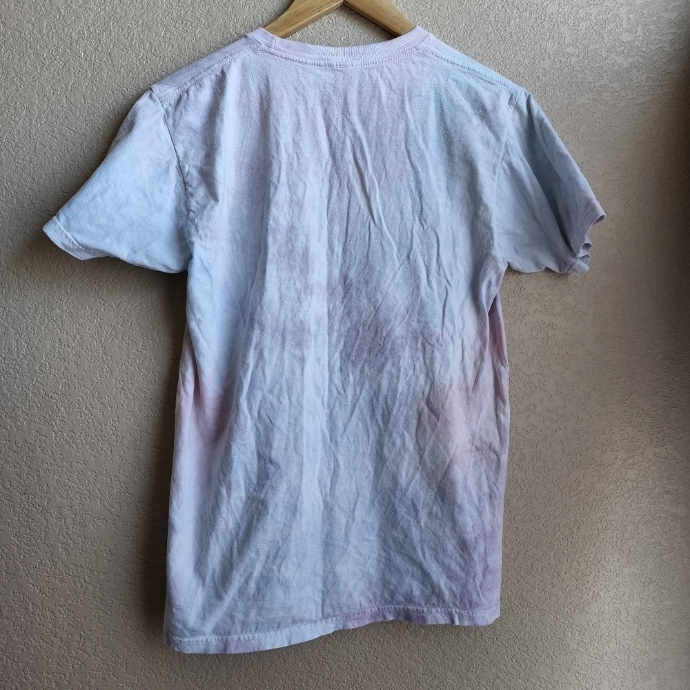BTS TinyTAN Pink Tie dye Short Sleeve shirt size M - Picture 7 of 9